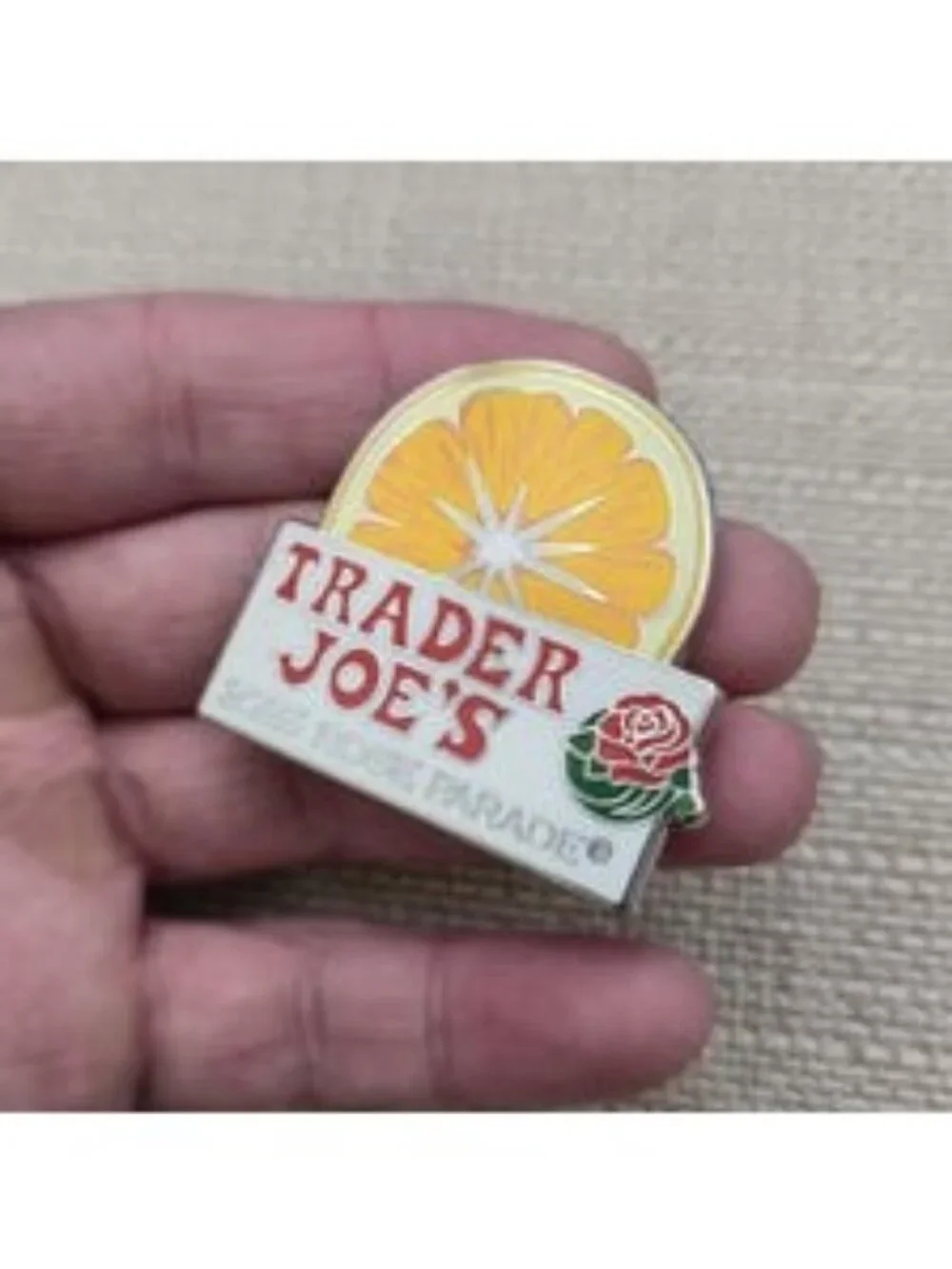 Trader Joe's 2025 Rose Parade Orange Citrus Enamel Collectible Pin B1512